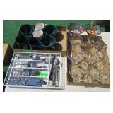 Silverware, Mugs, Martini Glasses