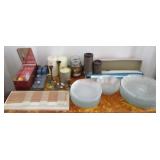 Plates, Candles, Candlesticks