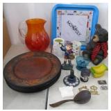 Monopoly Tray, Plates, Pitcher, Decor