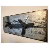 Metal Air Plan Wall Hanging