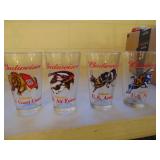 Military Budwiser Collector Glasses