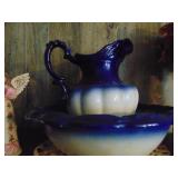 iron stone pitcher and bowl