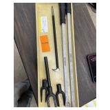 Two Pittsurg Pry Bars & 3 Pickle Forks