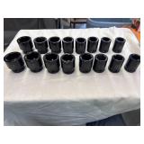 8-Pittsburg CR-MO 3/4' Drive Sockets & 8-Metric