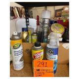 Box of Various cleaning products
