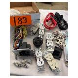 Electric receptacles and test leads
