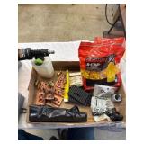 Assorted wire connectors & pipe thread sealant