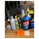 Brake & power steering fluids, oils, hydraulics