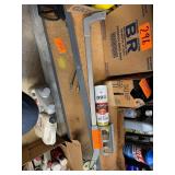 Parking lot line sprayer with on can of paint