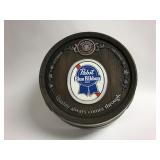 Pabst Blue Ribbon plastic keg sign