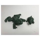 Lead frog and turtle Lead frog and turtle