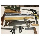 Angles, saws & miter box