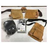Tool belt, back support & knee pads. Tool belt, back support & knee pads.