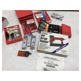Air nailer, drill bits Air nailer, drill bits