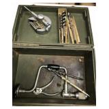 Wood bits, tool box Wood bits, tool box