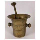 Early Brass Mortar & Pestle