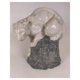 Alabaster Puma/Mountain Lion figurine