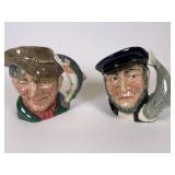 Doulton The Poacher & Capt. Ahab mugs