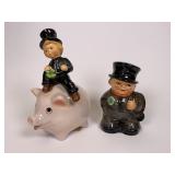 2 Goebel Chimney Sweep Banks - 1 w/ signatures
