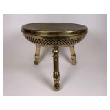 Vintage Brass 3 legged stool
