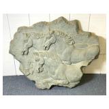 Horses galloping wall hanging