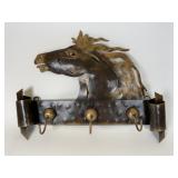 Horse Metal Sculpture Coat Rack