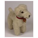 Steiff Tosi dog w/ ear button & collar tag