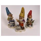 3 Goebel Co-Boy Gnome figurines