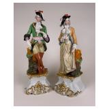 2 Early Porcelain Figural vases