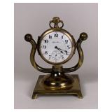 Hamilton pocket watch on stand