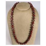 Cloisonné bead necklace