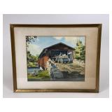 Bogerts Bridge Allentown PA Watercolor