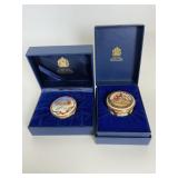 2 Halcyon Christmas trinket boxes