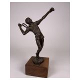 Hermès bronze tennis player sculpture