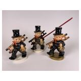 3 Goebel Chimney Sweep figurines