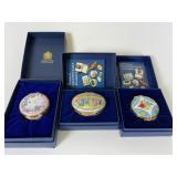 3 Halcyon Days Enamels trinket boxes