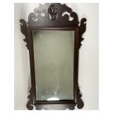 Large Wooden Chippendale Wall Mirror