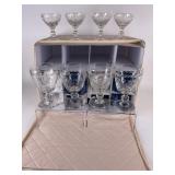 Glass Goblets/Cocktails, two sizes in Storage box