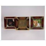 3 Jay Strongwater Enameled photo frames
