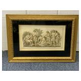 C.F. Becker Framed Relief Sculpture