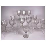 Mixed Vintage Glassware Goblet Lot