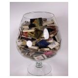 Oversized Snifter Full Of Match Collection