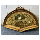 Framed Antique Victorian fan