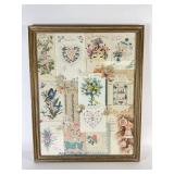 Vintage Framed Greeting Cards