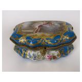 Hand Painted Sevres Porcelain box