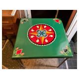 Hand Painted Folding Table by Johnny Ott