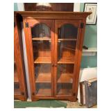 Modern Wooden Bookcase With Glass Doors