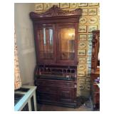 Victorian Oak Secretary Desk & Roll Top