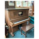 Laffargue Player & Piano Pump Organ with Bench