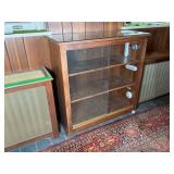 Modern Wood & Glass Display Cabinet